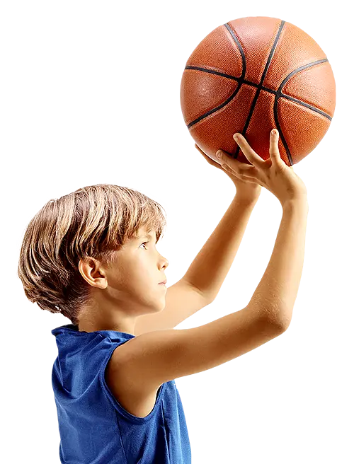 Child Shooting Basketball